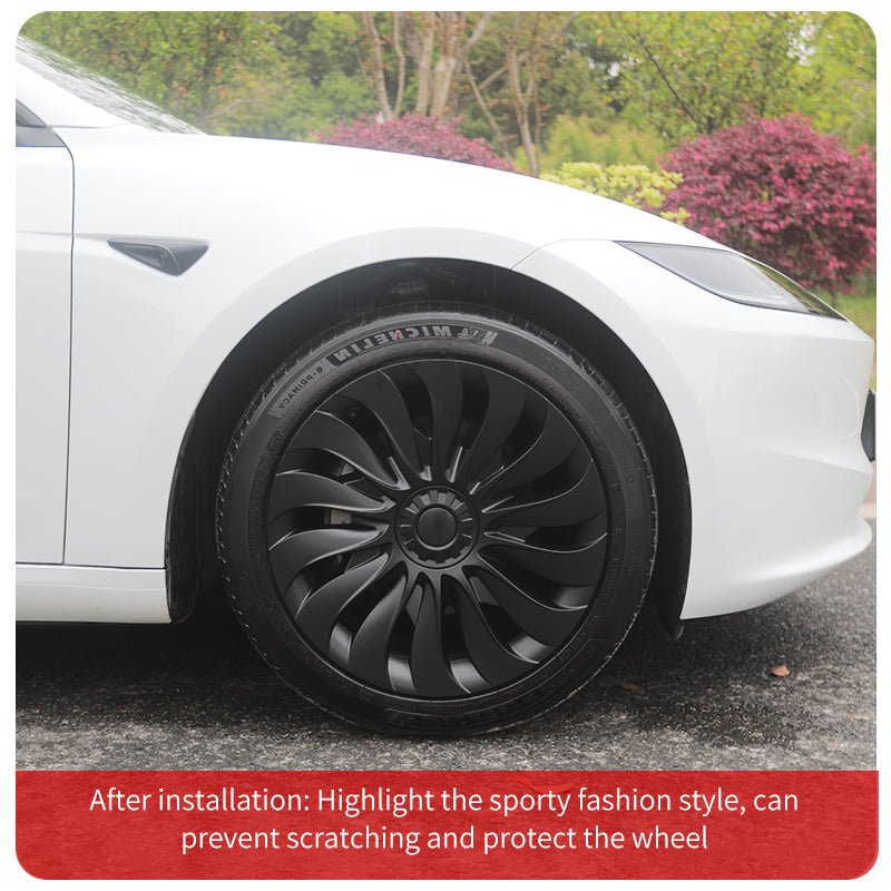 Tesla Model 3 Highland Protector Cover Kit 18'' New Storm Style Model 3 Highland Wheel Cover Tesstudio® (2023-2024)