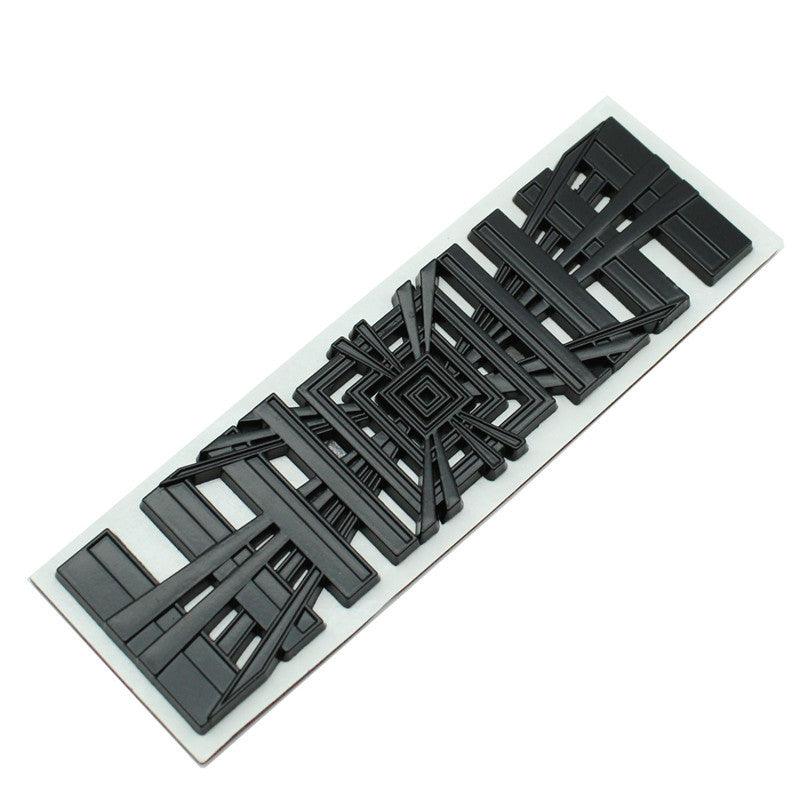 Plaid SpaceBalls Tribute for Tesla, Die-Cast Aluminum Badge Trunk Emblem - For All Tesla Models