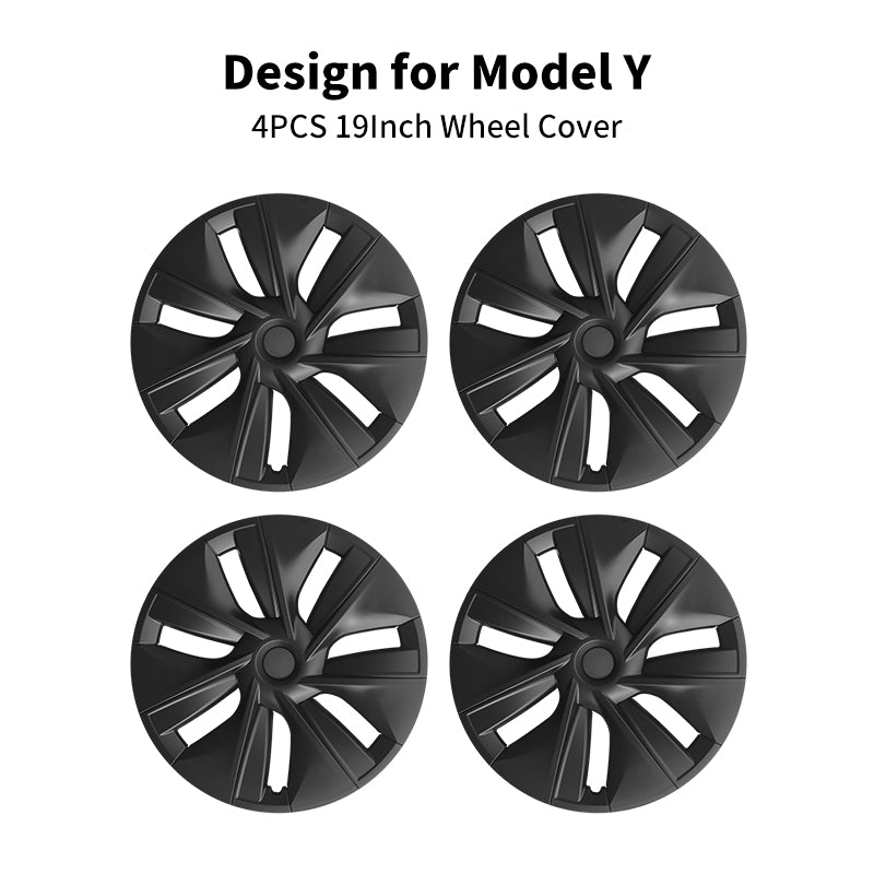 Tesla Model Y Center Caps 19'' Gemini Style Wheel Cover Tesla Wheel Covers Model Y Exterior Accessories Tesstudio®