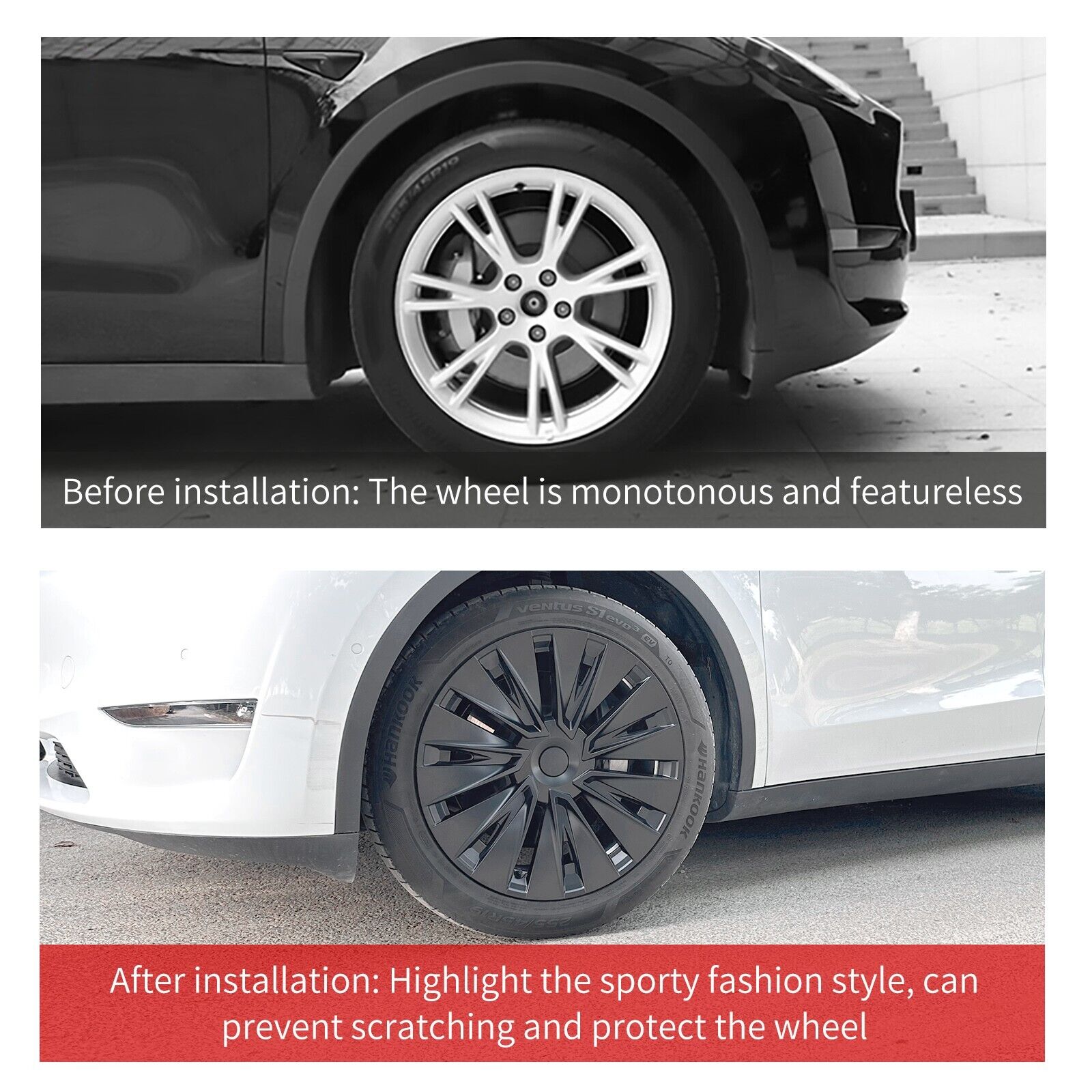 Tesla Model Y Wheel Center Hub Cap 19'' Turbine Style Wheel Cover Tesla Car Hub Caps Tesla Wheel Model Y Mods Tesstudio®