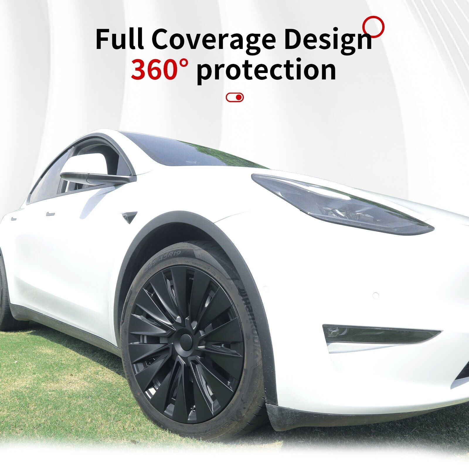 Tesla Model Y Wheel Center Hub Cap 19'' Turbine Style Wheel Cover Tesla Car Hub Caps Tesla Wheel Model Y Mods Tesstudio®