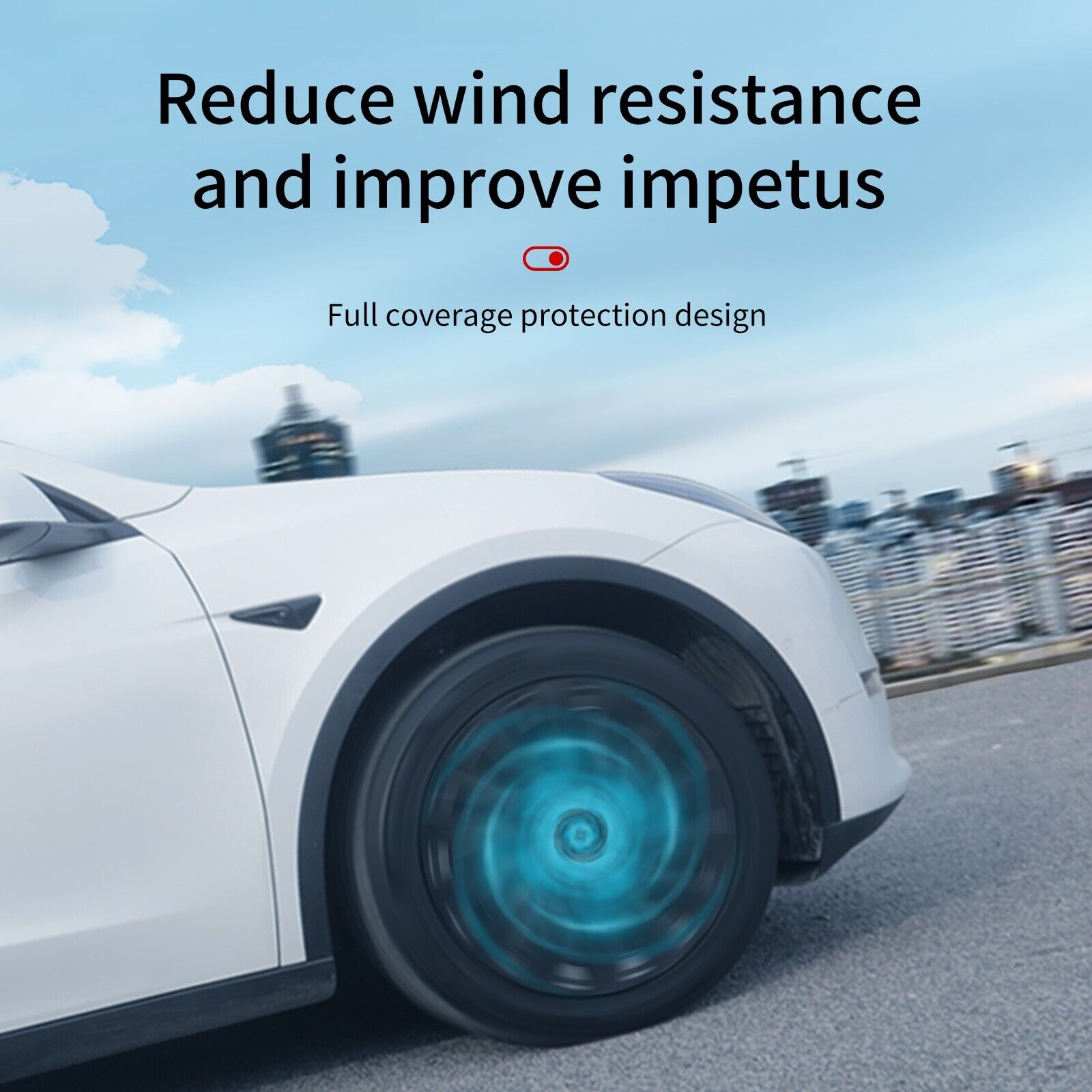 Tesla Model Y Wheel Center Hub Cap 19'' Turbine Style Wheel Cover Tesla Car Hub Caps Tesla Wheel Model Y Mods Tesstudio®