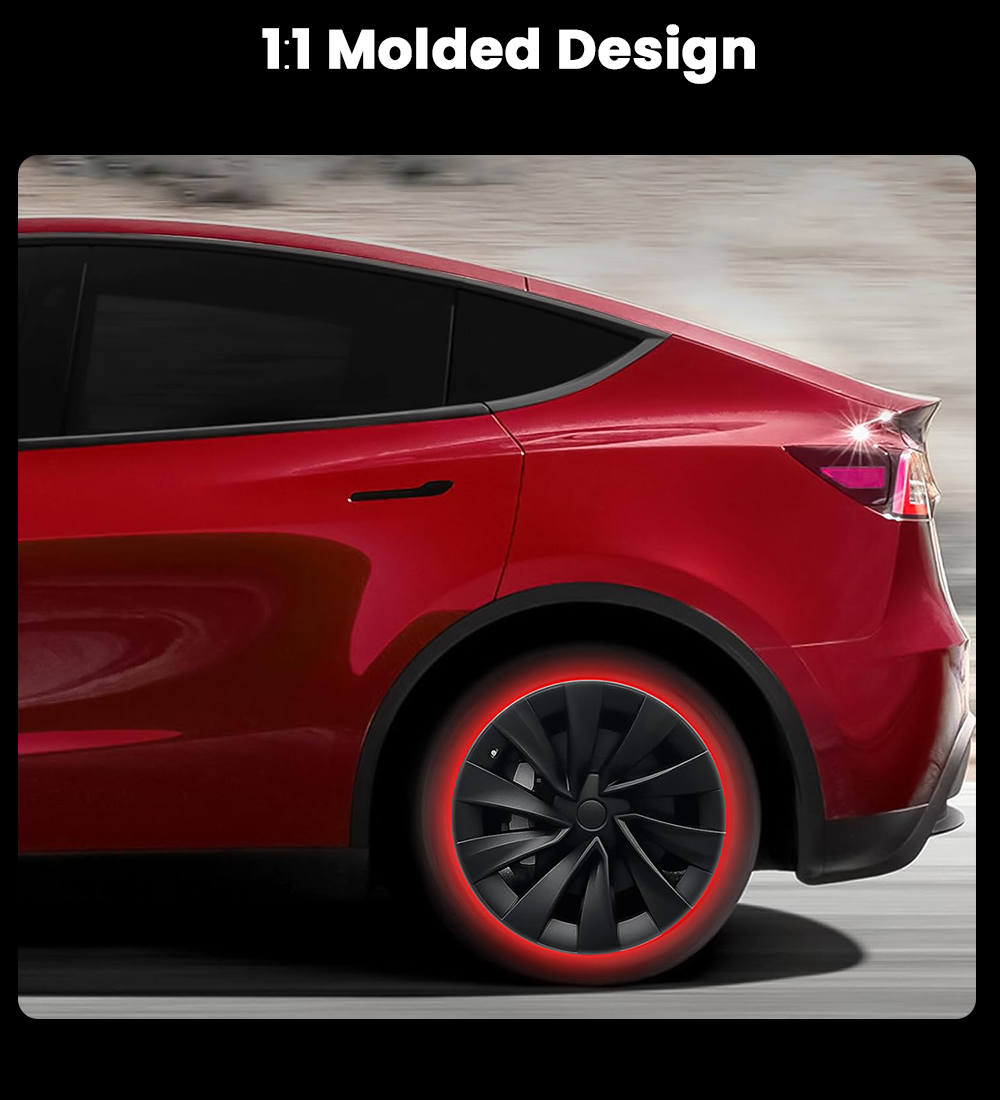 20'' Hub Caps YB Turbine X Style Wheel Covers 4Pcs for Tesla Model Y Juniper