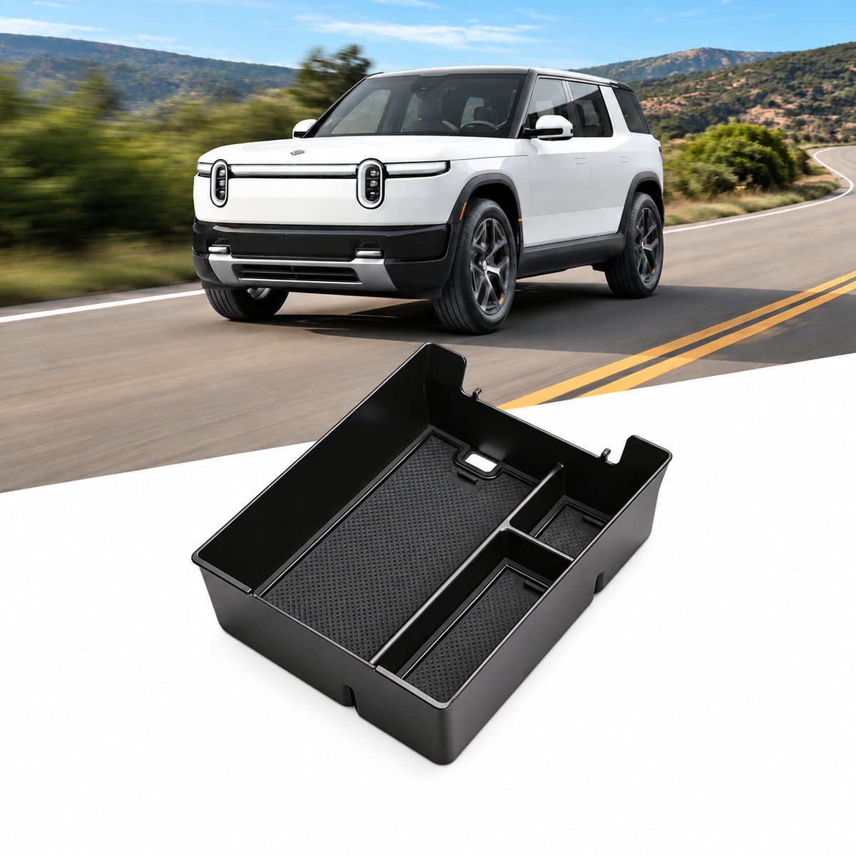 ABS Center Console Storage Organizer for Rivian R2 2026+