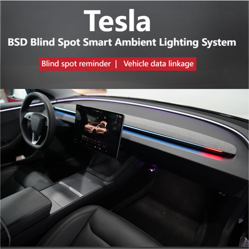 Tesla BSD Blind Spot Monitor Atmosphere Light System For Model 3/Y • 3 High / Y Juniper