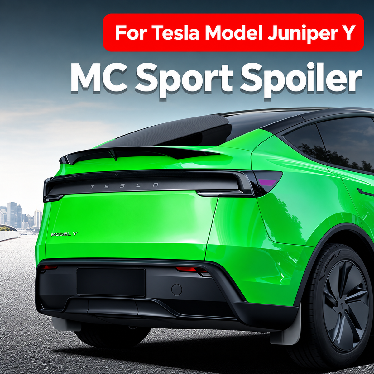ABS MC-Style Performance Rear Spoiler for Tesla Model Y Juniper 2025.03+