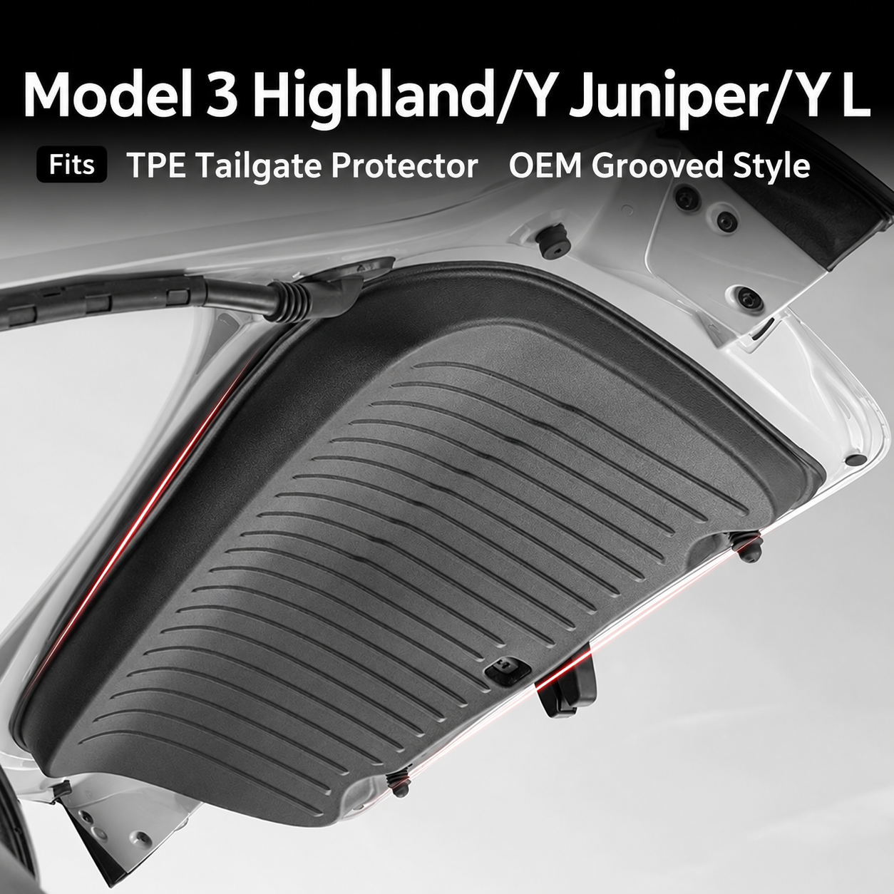 Full-Cover TPE Trunk Tailgate Protector for Tesla Model 3 Highland / Model Y Juniper / Model Y L