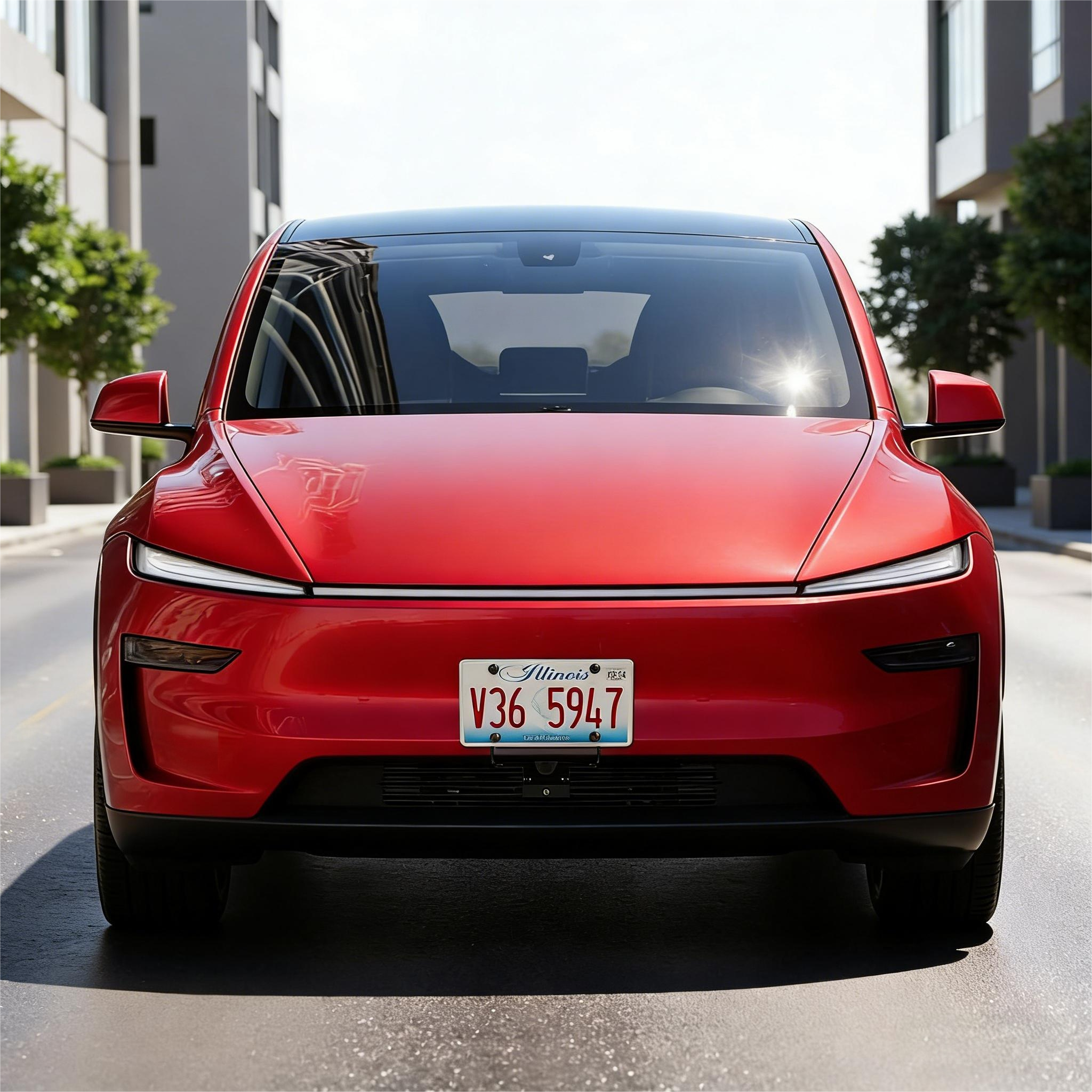 Model Y Juniper Front License Plate Holder | No-Drill, Anti-Theft Aluminum