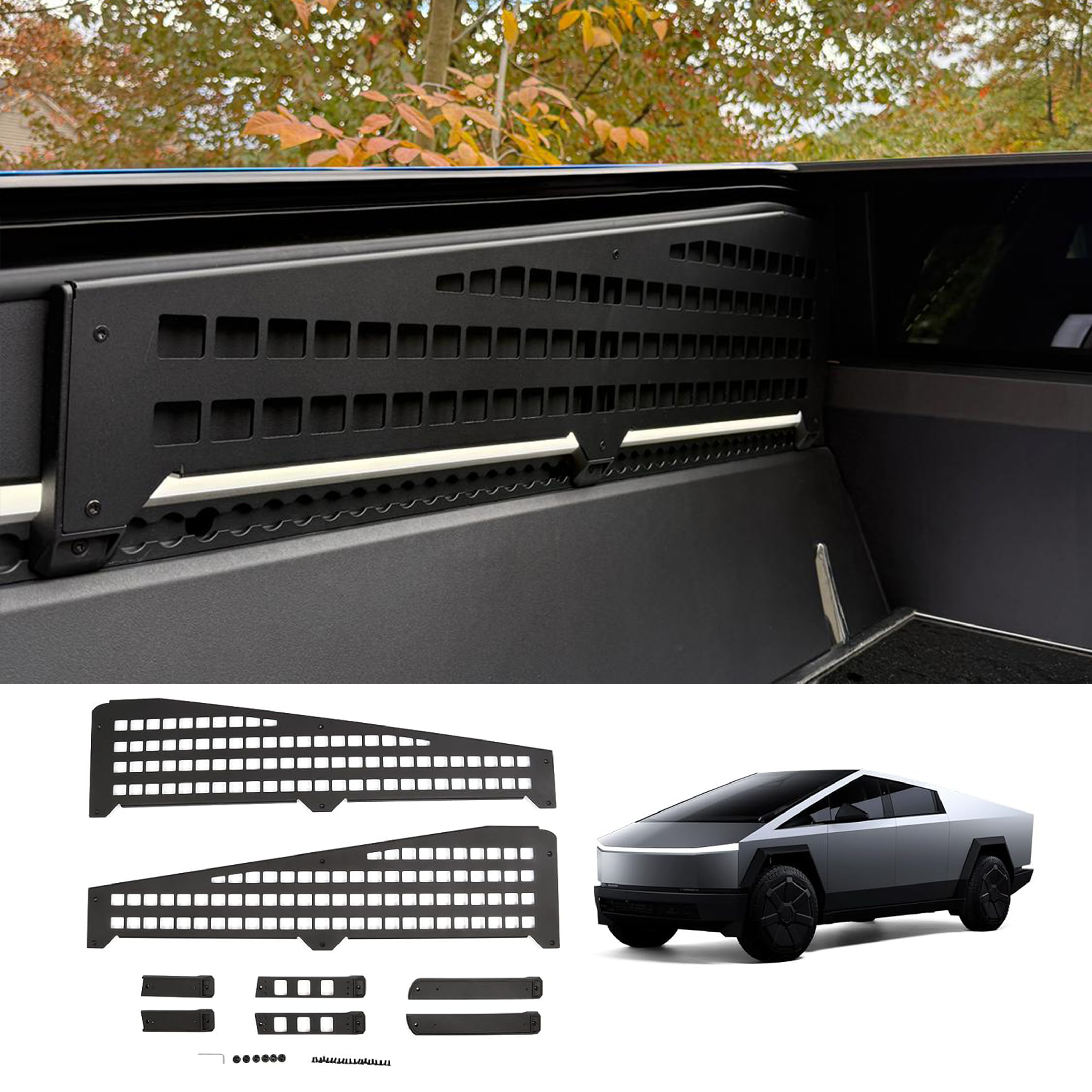 Cybertruck Molle Panel Side Bed MOLLE System Truck Tesstudio®