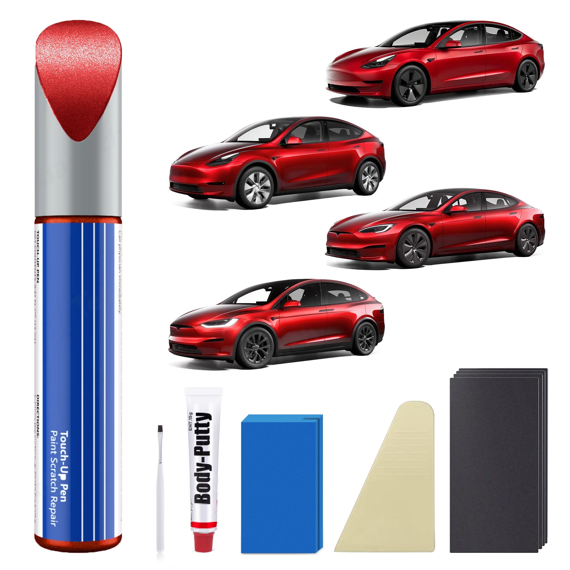 Model 3/Y/S/X Car Body Color Paint Repair Pen Kit for Tesla - OEM Original Touch Up Paint Pen