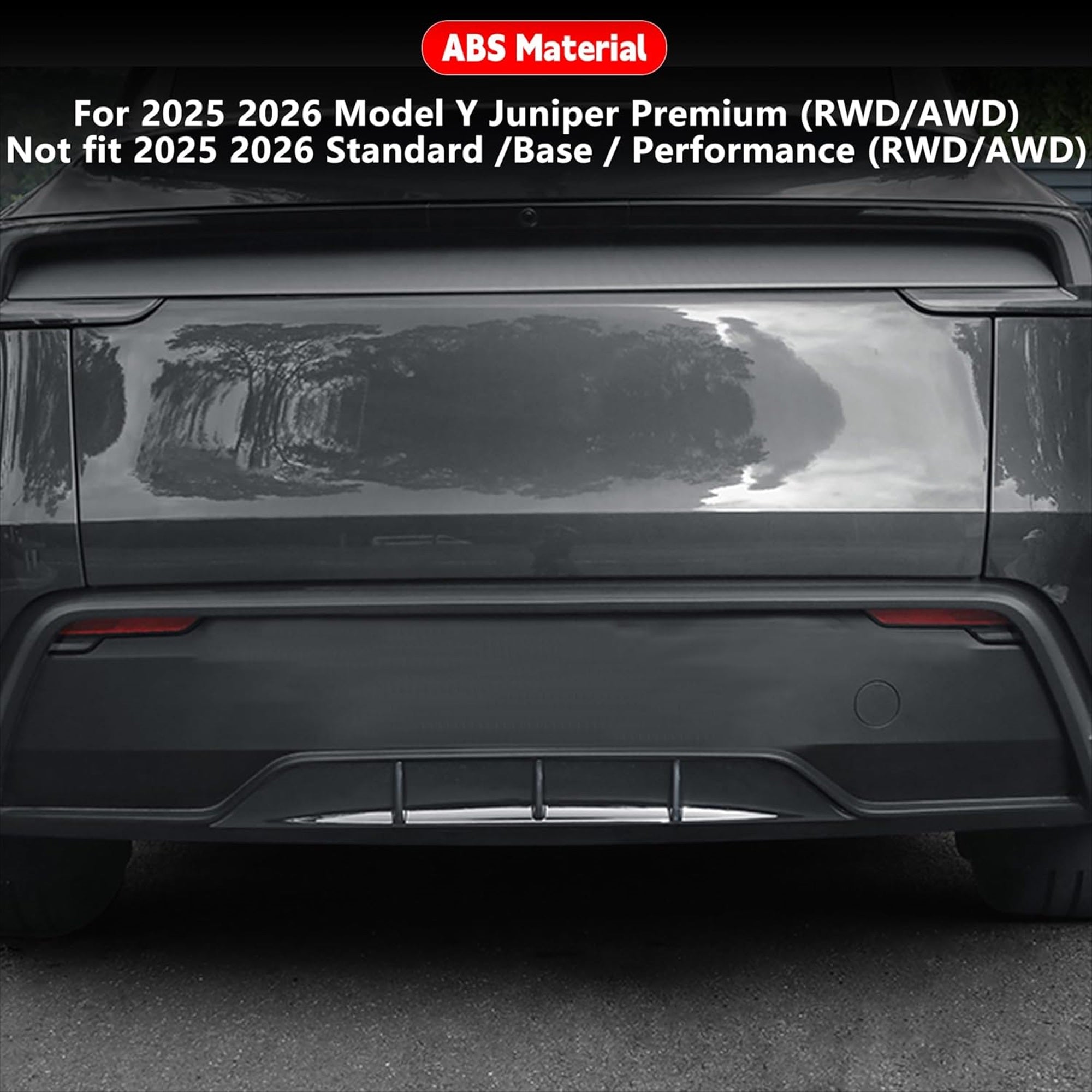 Rear Bumper Diffuser for Tesla Model Y Juniper 2025-2026 | Tesstudio