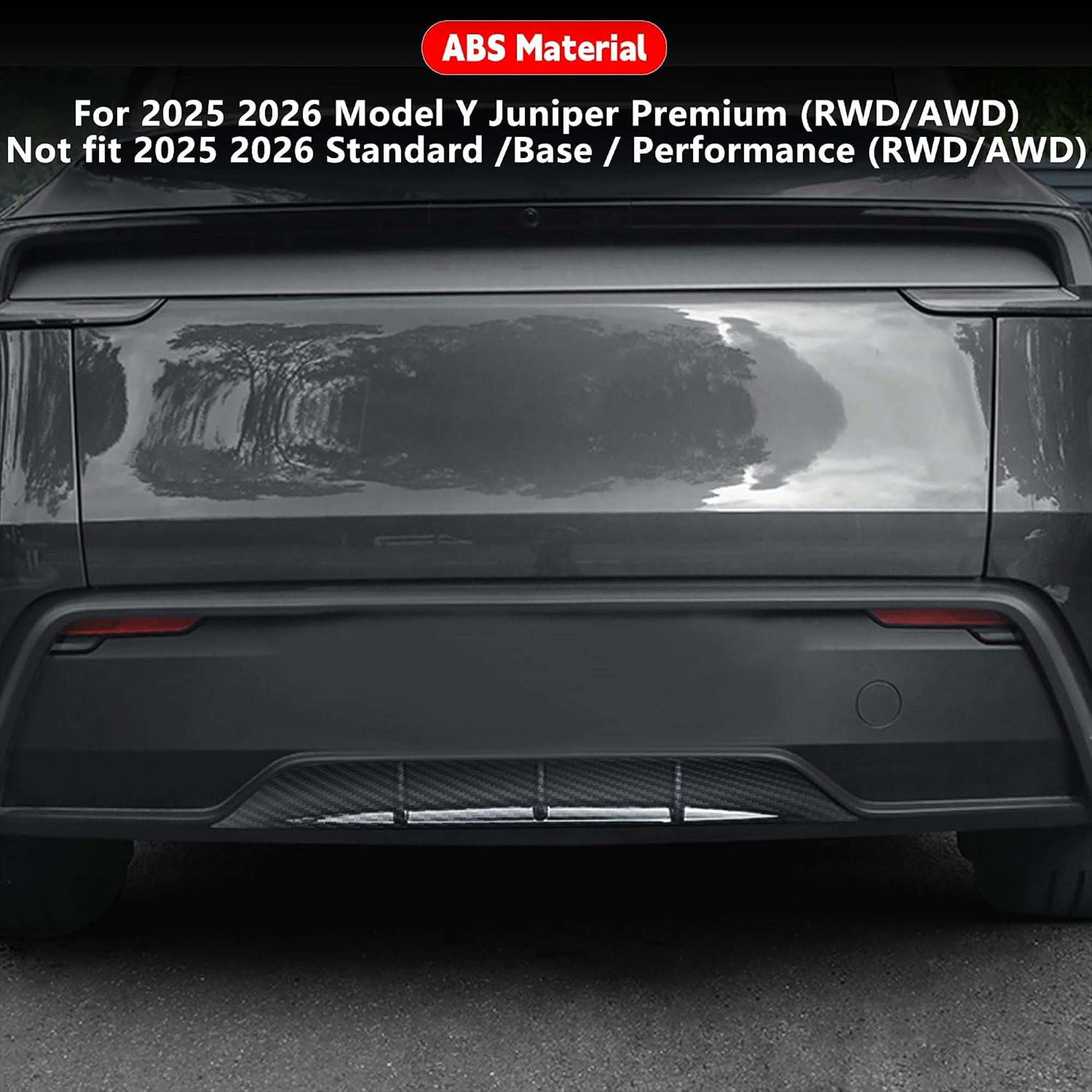 Rear Bumper Diffuser for Tesla Model Y Juniper 2025-2026 | Tesstudio