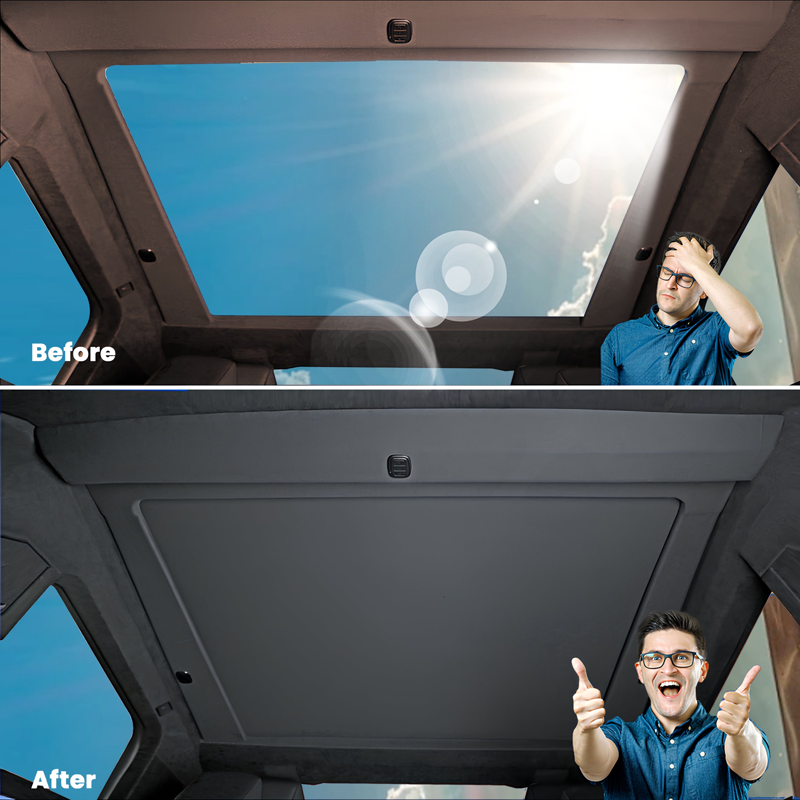 Tesla Cybertruck Electric Sunshade Cybertruck Powered Glass Roof Sunshade Tesstudio®