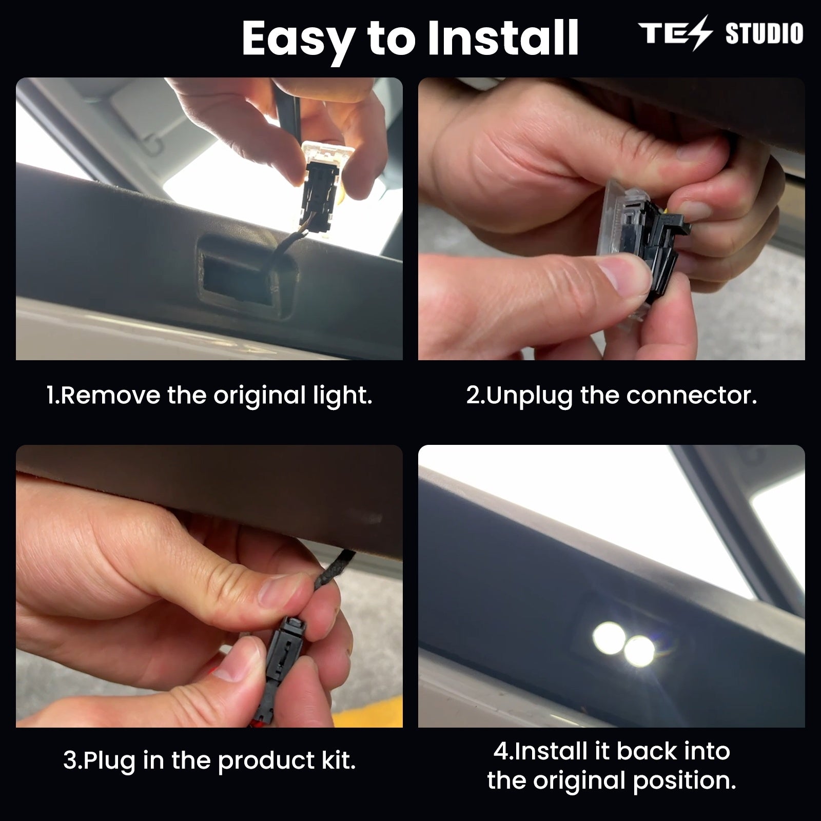 Tesla Accessories Model 3/Y/S/X Projection Lights Tesla Model 3/Y/S/X Welcome Lights Puddle Lights Interior Accessories Tesstudio®