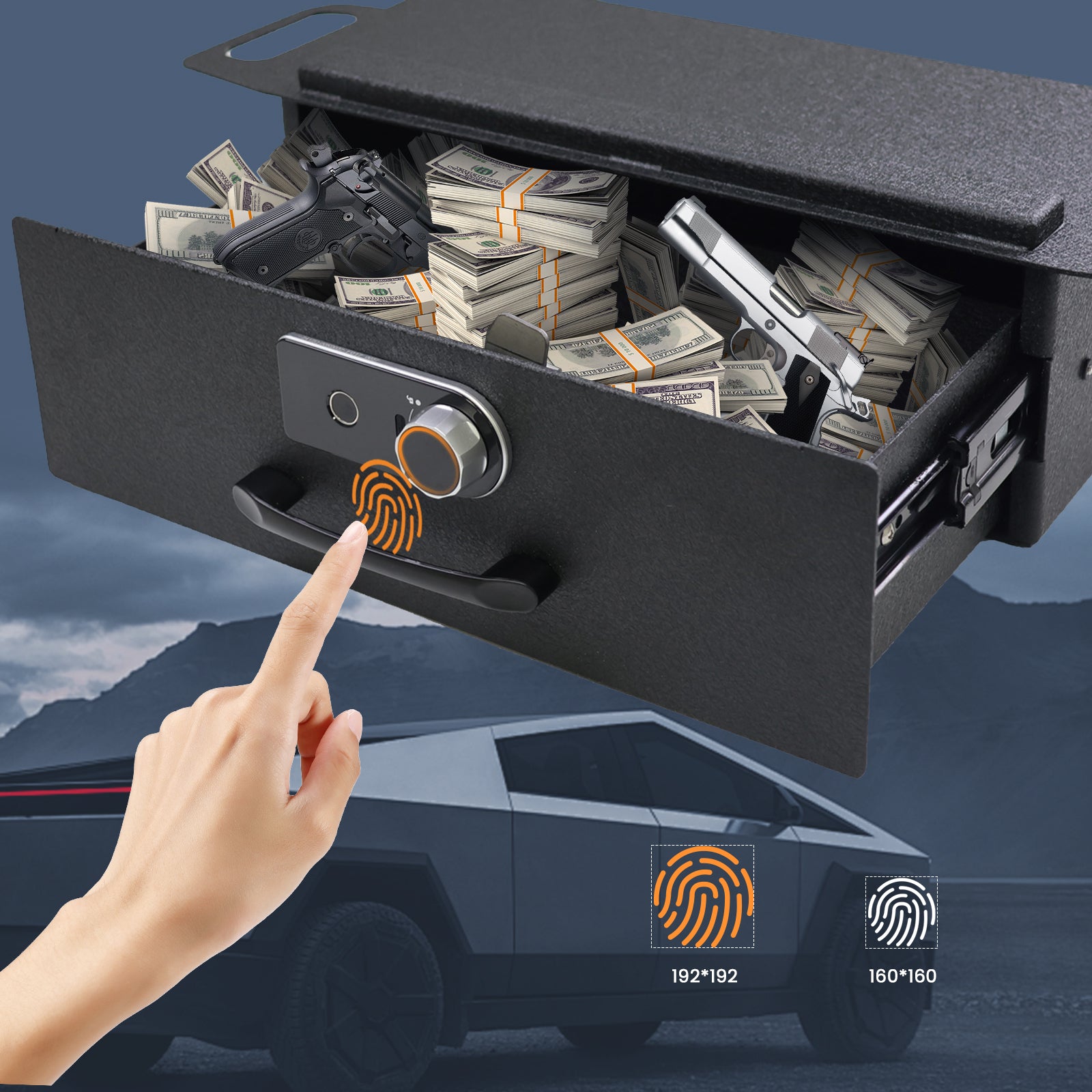 Cybertruck Accessories Cyber Safe Vault Tesstudio®