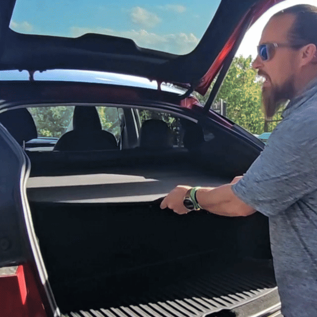 Tesla Model Y Juniper Retractable Rear Trunk Privacy Cargo Cover Tesstudio®