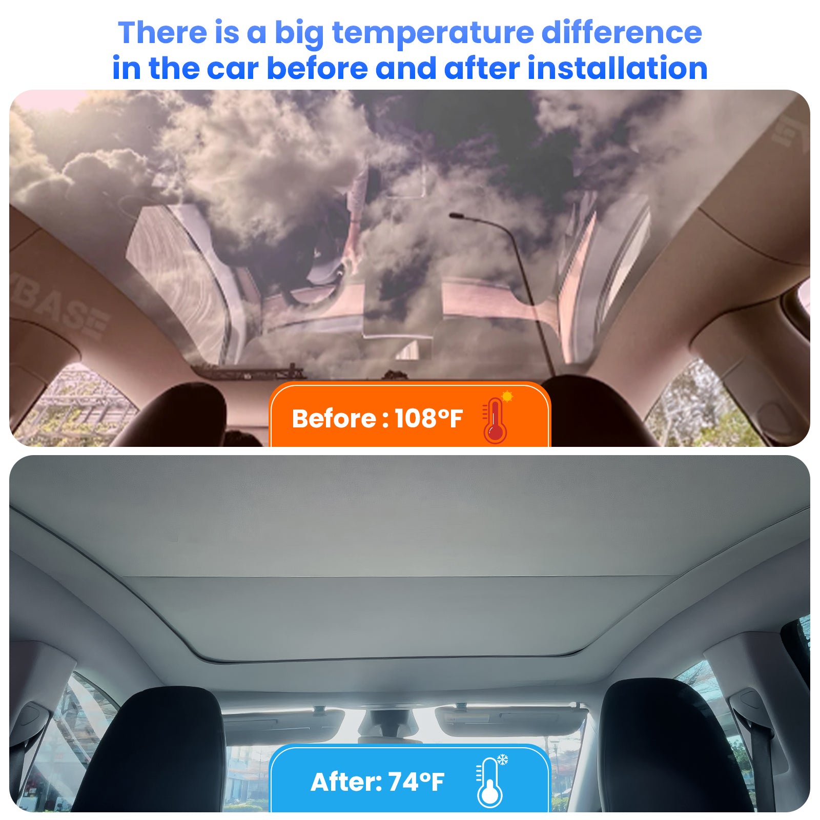 Tesla Model Y Sunshade Voice Control Electric Sunshade Model Y Power Sunshade Retractable Roof Shade Tesstudio®