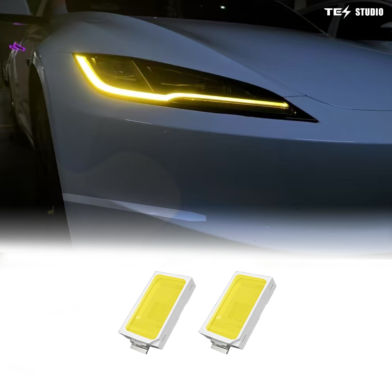 Model 3 Highland Exterior Accessories Daytime Running Light DRL Boards Headlight Tesstudio®