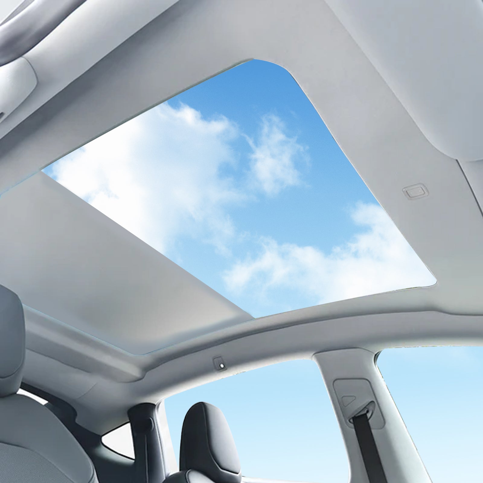 Tesla Model Y Juniper Voice-Controlled Electric Sunshade -Fabric Reel Type B Tesstudio®