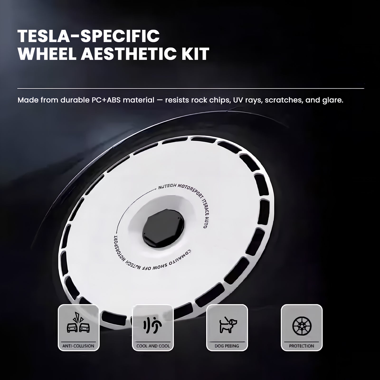 Wheel Covers 19" & 20" Personalized Graphics Aerodisc Tesla Wheel Accessories For Tesla Model 3/Y/S/X
