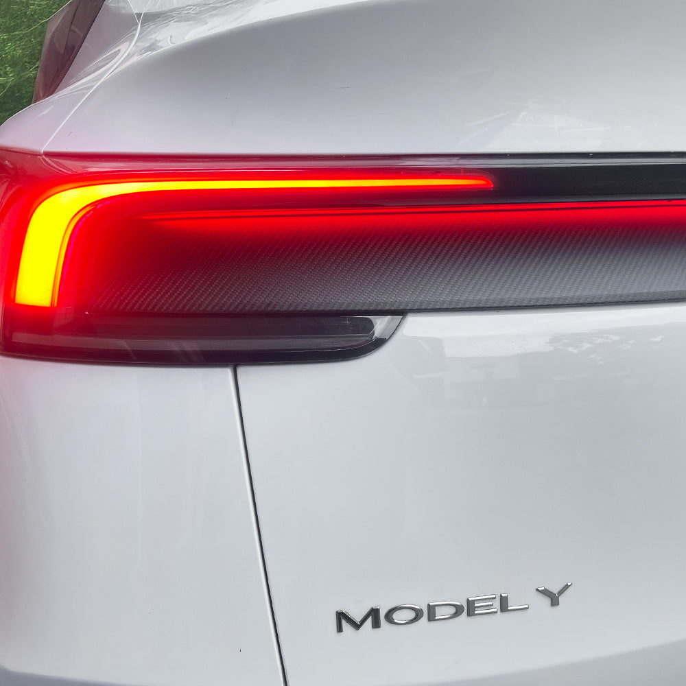 Tesla Model Y Juniper Carbon Fiber Taillight Applique 2025+