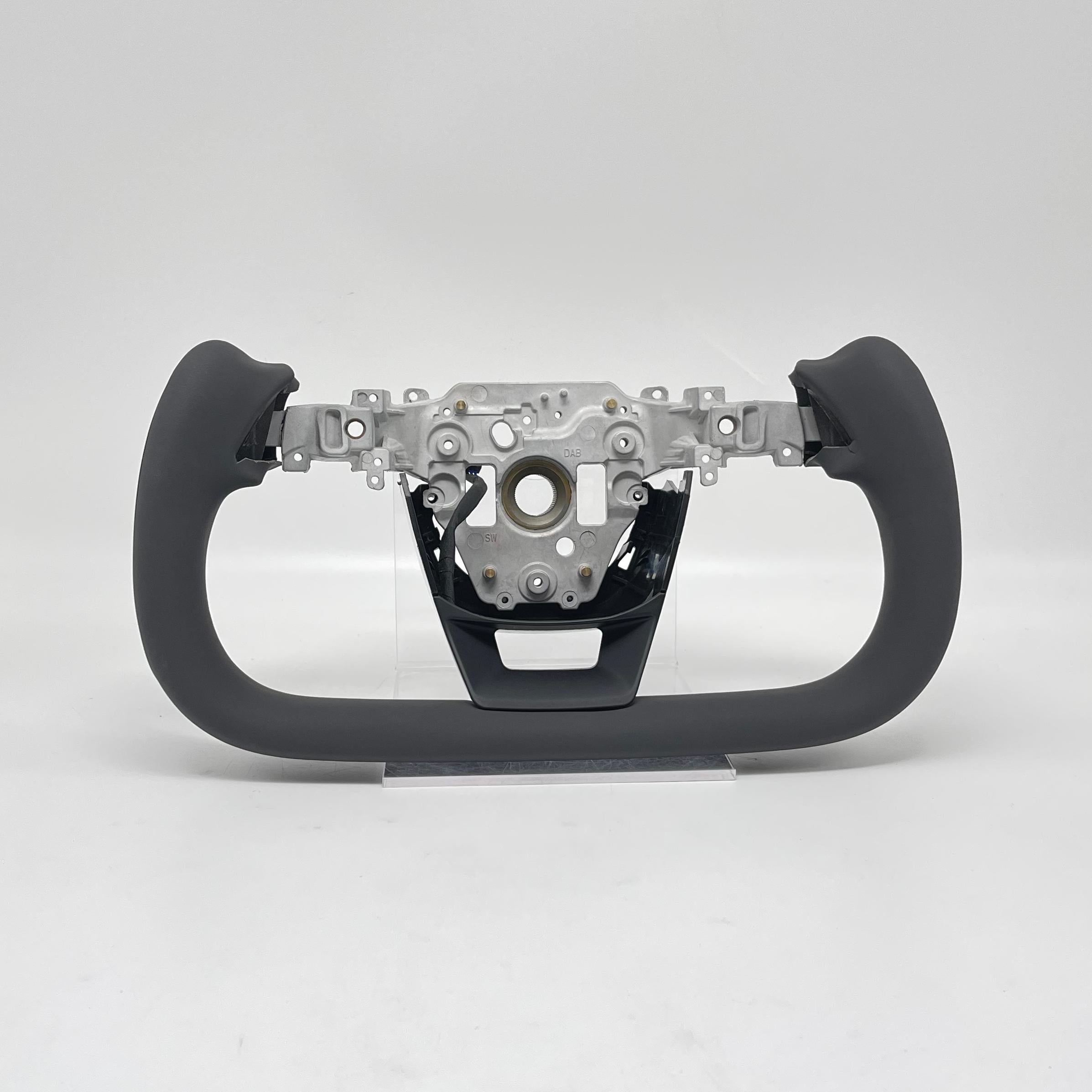 Tesla Yoke Steering Wheel — installed in Tesla cabin