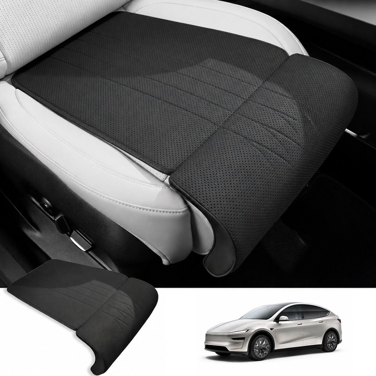 Tesla Model Y L 2026.06+ Premium Nappa Leather Front Seat Leg Support Cushion