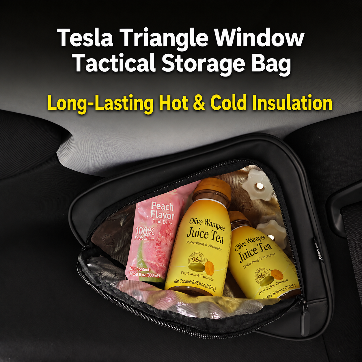 Triangle Window Tactical Camping Storage Bag Pair for Tesla