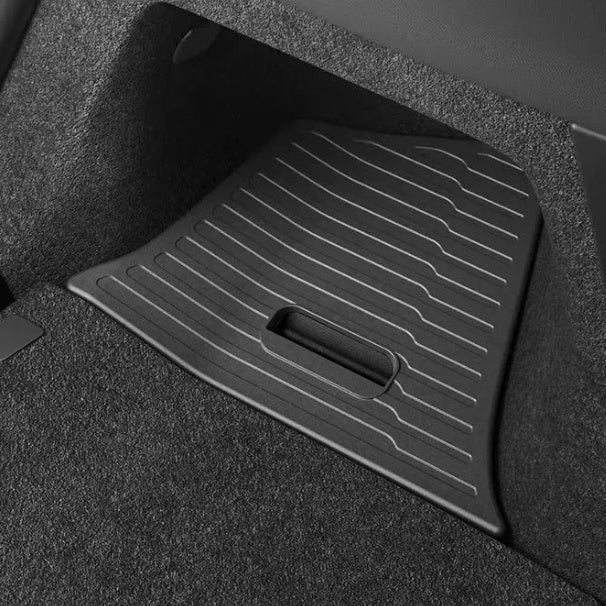 Trunk Storage Bin with Side Pocket and Pull Handle for Model Y L 2025.11+