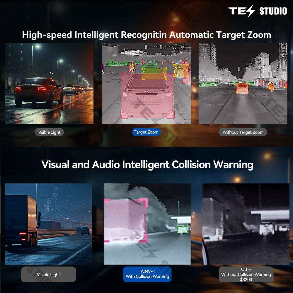[UNIVERSAL] CT-1 Thermal Infrared Vehicle Assistance System Car Night Vision System Automotive Infrared Thermal Tesstudio®
