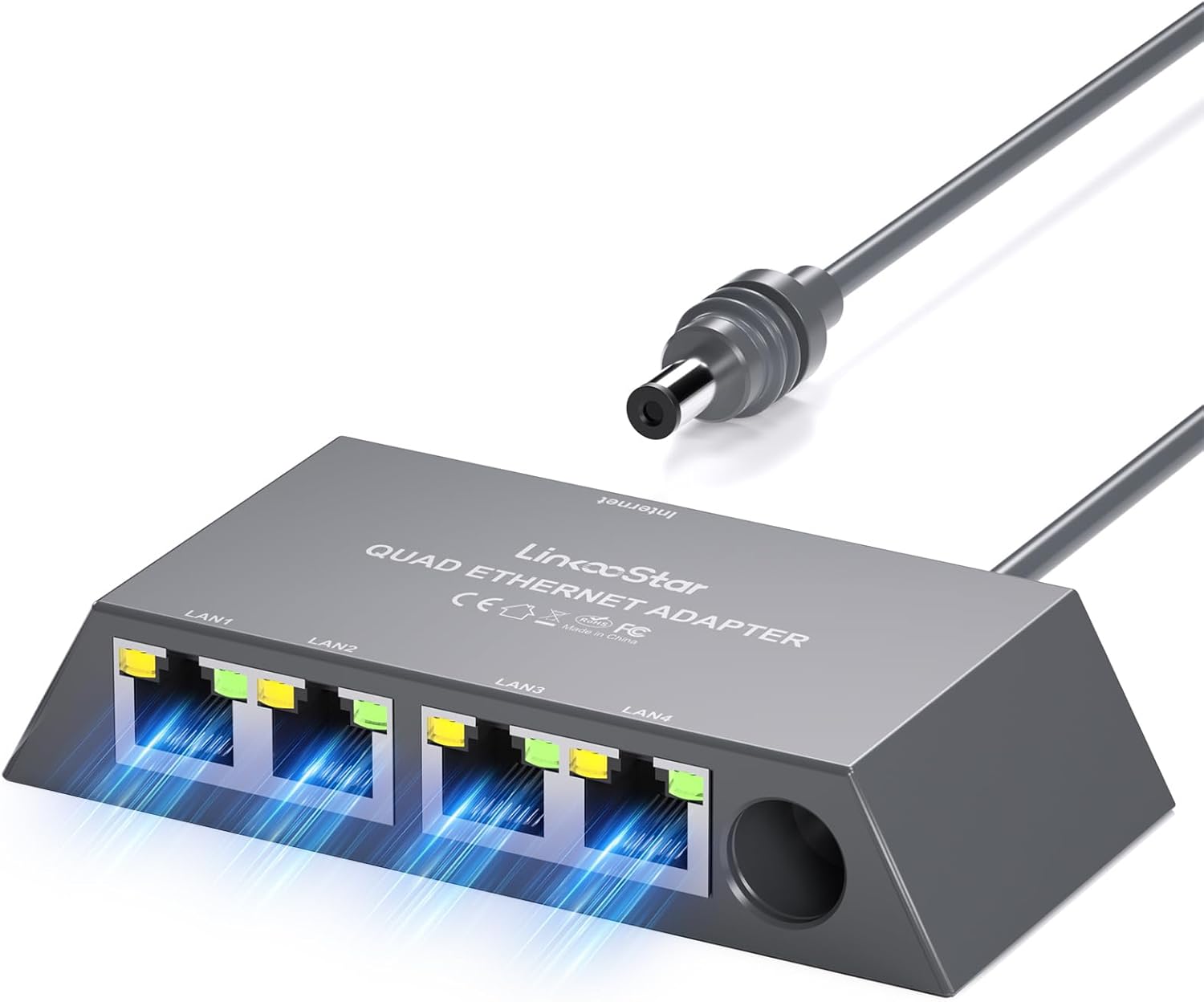 4-Port Ethernet Adapter for Starlink Gen 3 / Mini – Connect Up to 4 Devices