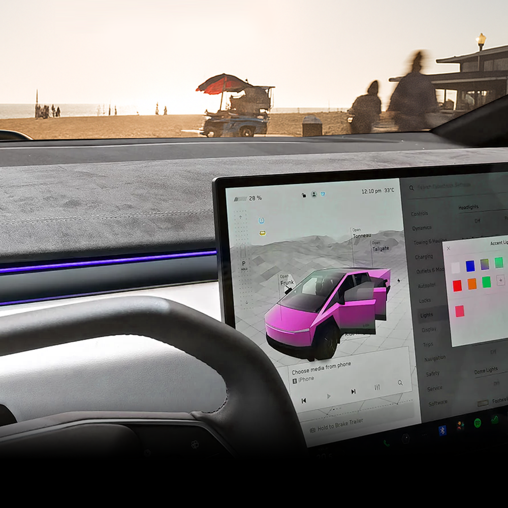 BSD 2.0 Blind Spot Detection System For Tesla Cybertruck Ambient Lighting