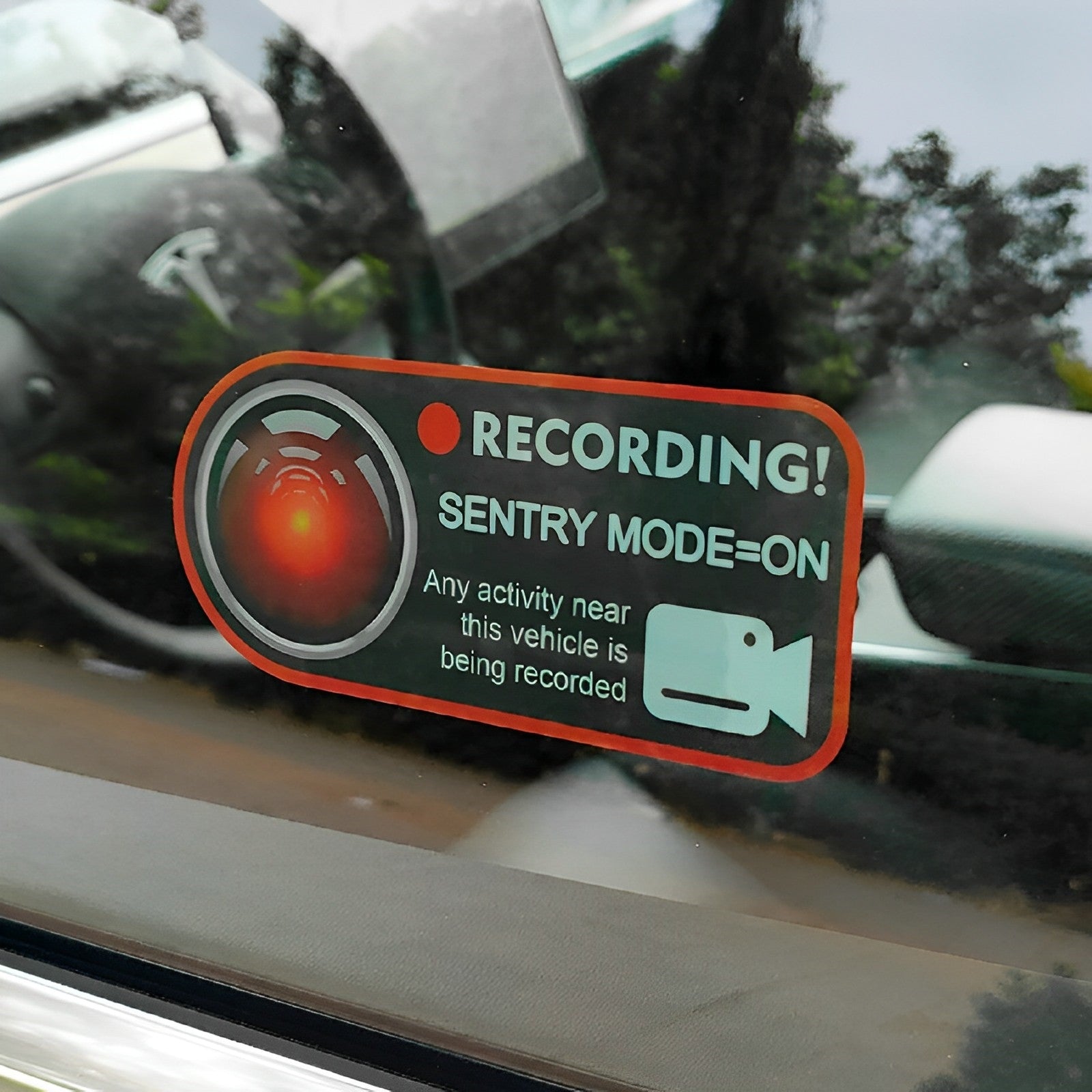 Sentry Mode Sticker for Tesla Model 3/Y/X/S/Cybertruck