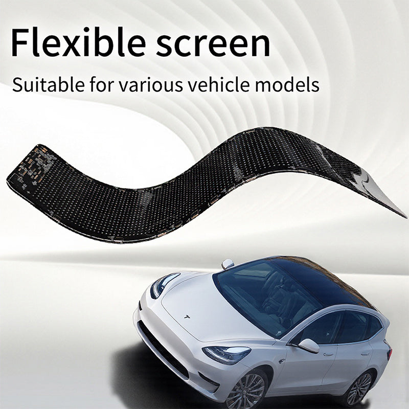 Scroll  LED Soft Screen Car Panel Scroll LED Panel Scrolling LED Display for Tesla