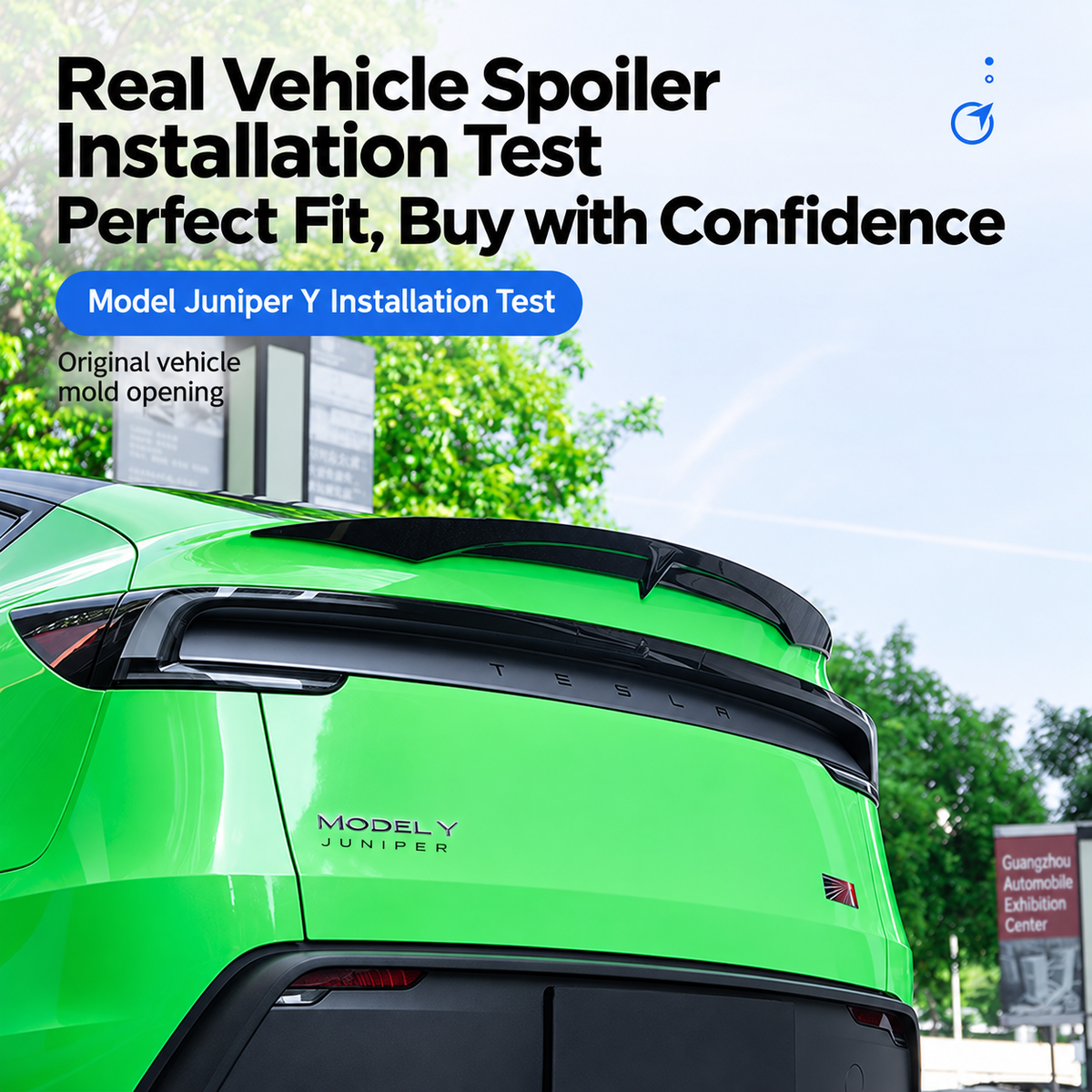 ABS MC-Style Performance Rear Spoiler for Tesla Model Y Juniper 2025.03+
