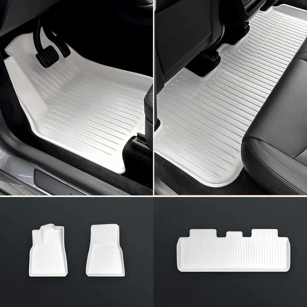 Matte White Interior Upgrade Kit For Tesla Model Y Juniper 2025+