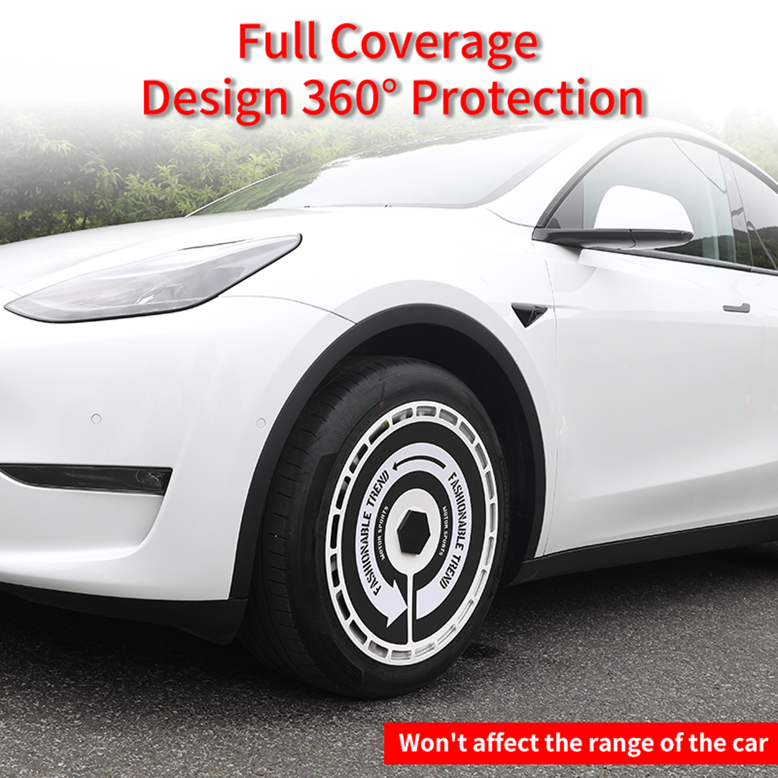 Tesla Model 3/Y/S/X Wheel Covers 19" & 20" Personalized Graphics Aerodisc Tesla Wheel Accessories Tesstudio®