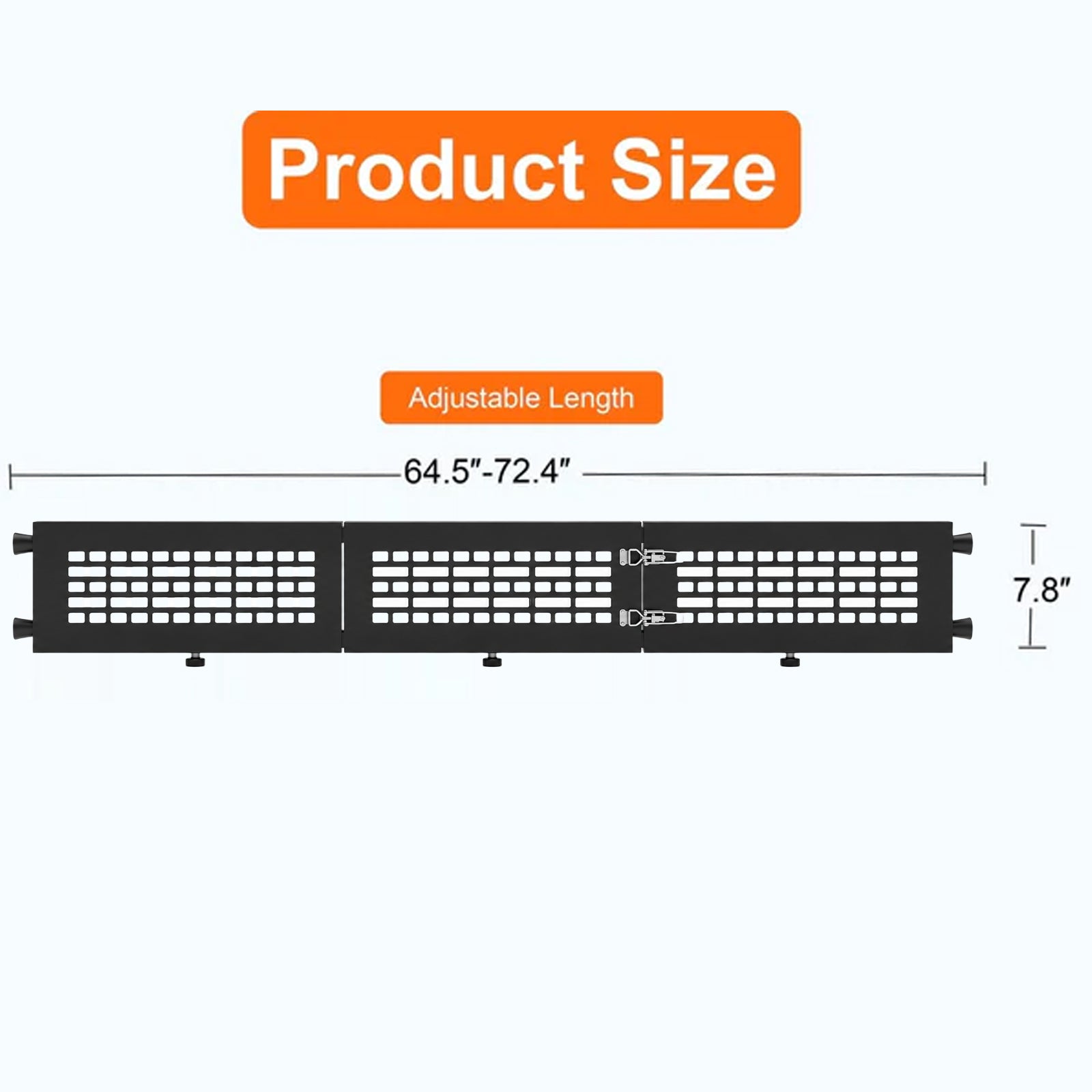 Truck Bed Cargo Divider – Fits Silverado, F150, F250, Sierra, Titan | Foldable, No Drill
