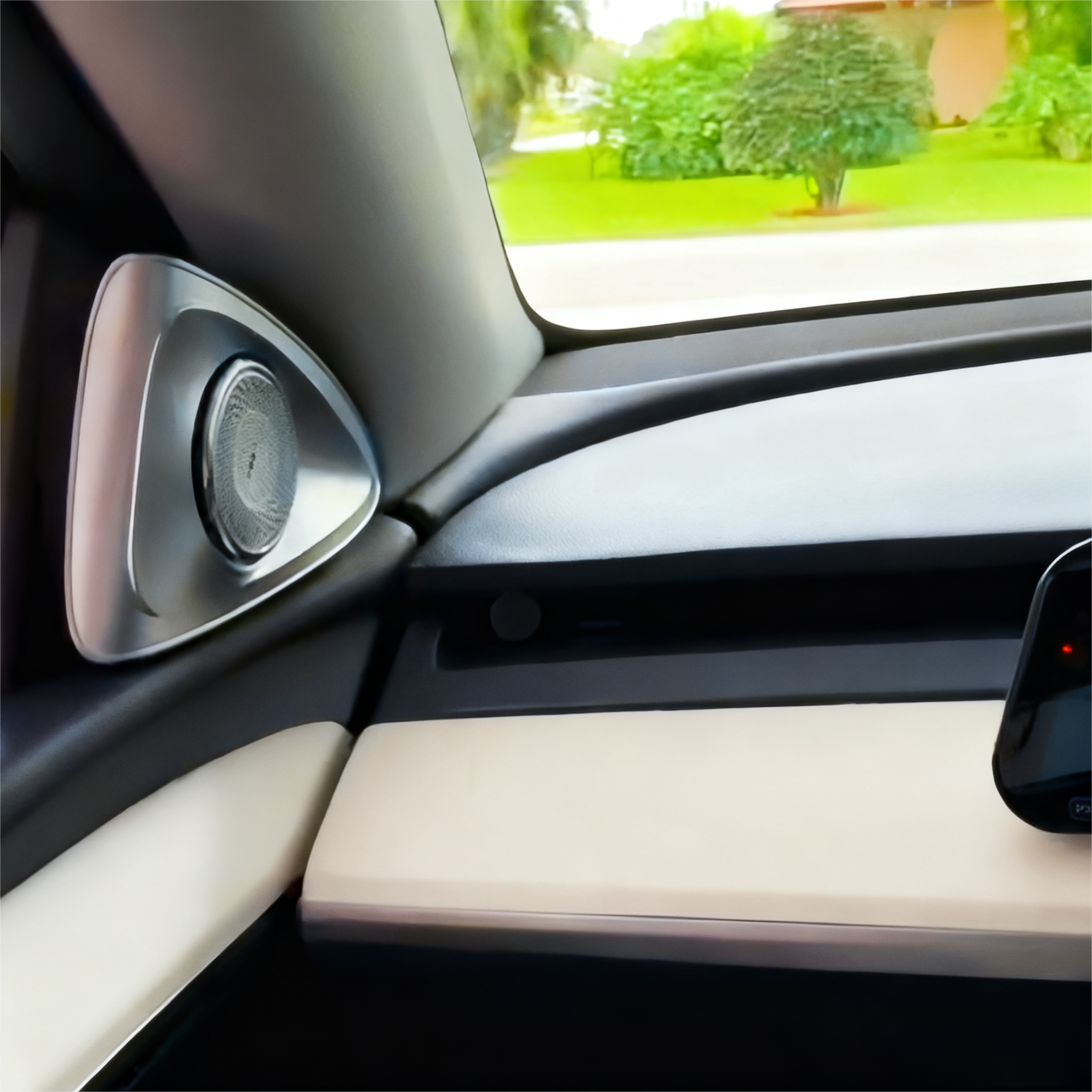 4D Rotating Tweeter Speakers with LED Ambient Light For Tesla Model 3/Y/3 Highland