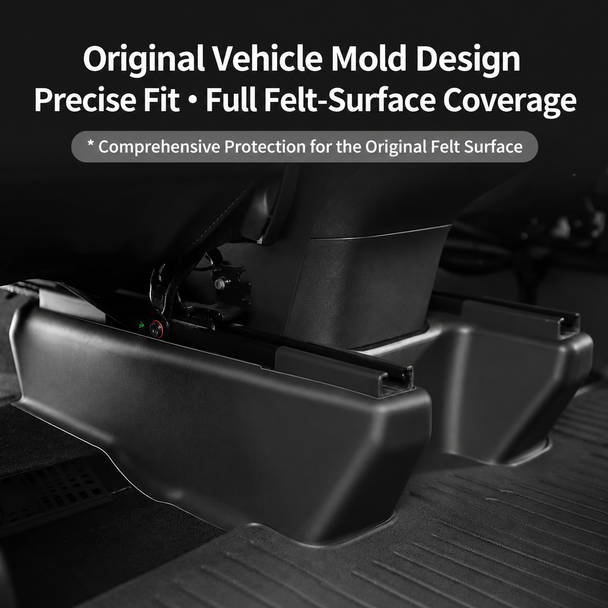 Tesla Model Y L TPE Under-Seat Corner Protectors, 5-Piece Set
