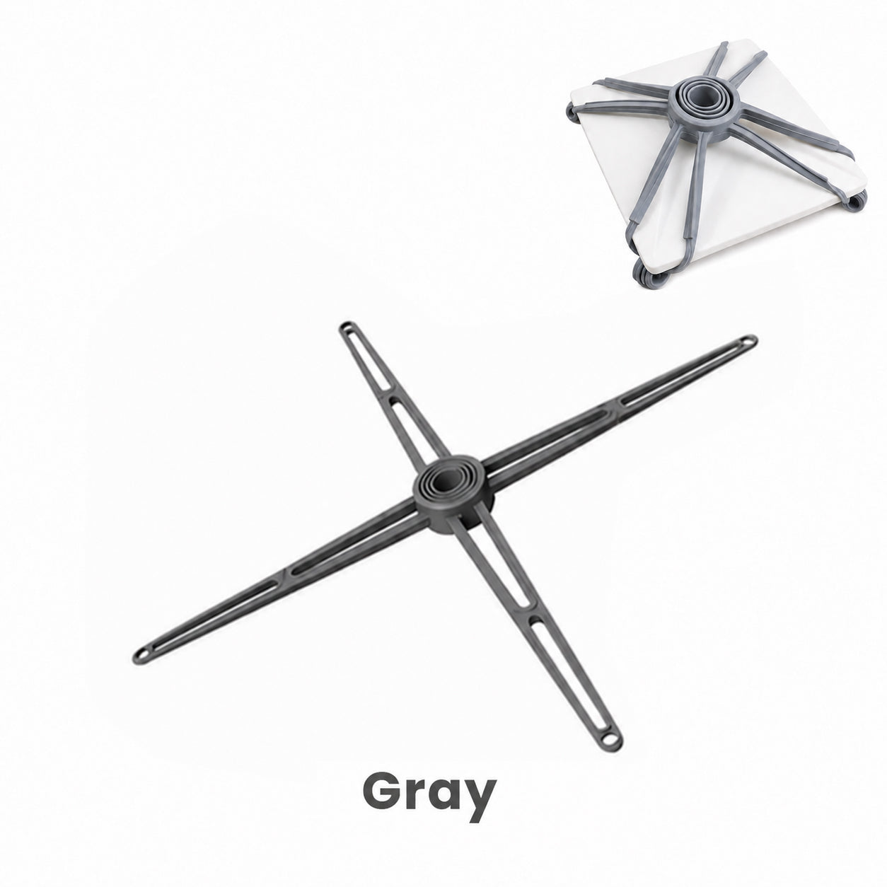 Gray Starlink Mini and Gen 3 silicone windproof securing strap with installed dish preview
