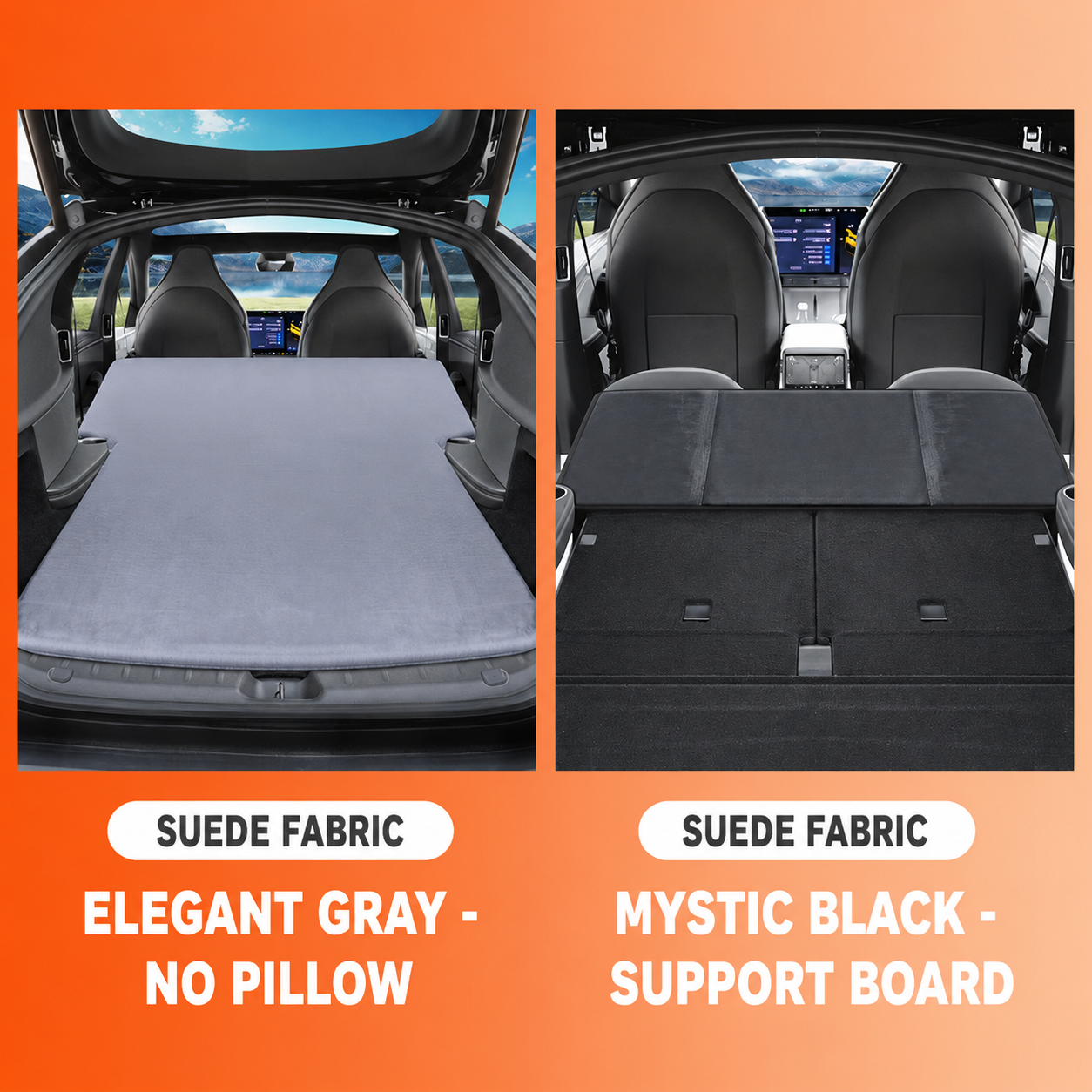 Trunk Air Mattress Kit for Tesla Model Y L 6-Seat, with Support Board and Air Pump