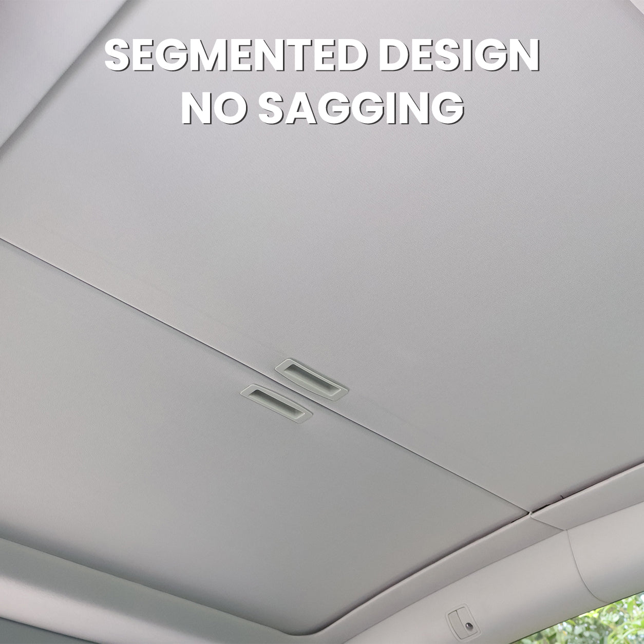 Retractable Roof Sunshade with Dual 1/4" Mounts and Magnetic Points for Tesla Model Y/Y Juniper