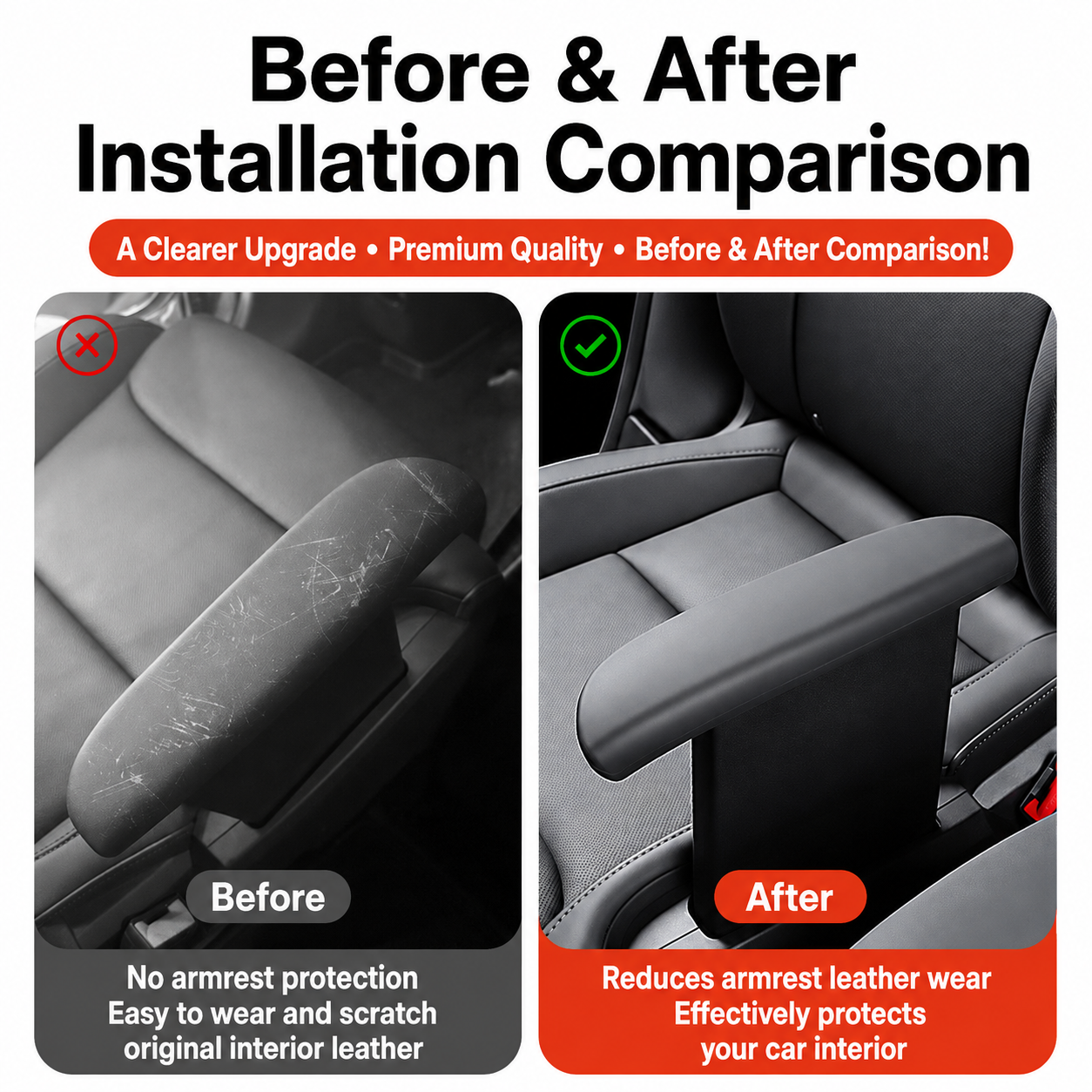 Second-Row Silicone Seat Armrest Cover for Tesla Model Y L 2025.11+