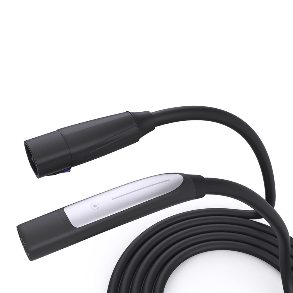 Tesla Model 3 / Y / S / X 48A EV Charging Extension Cable | One-Button Switch NACS 16FT