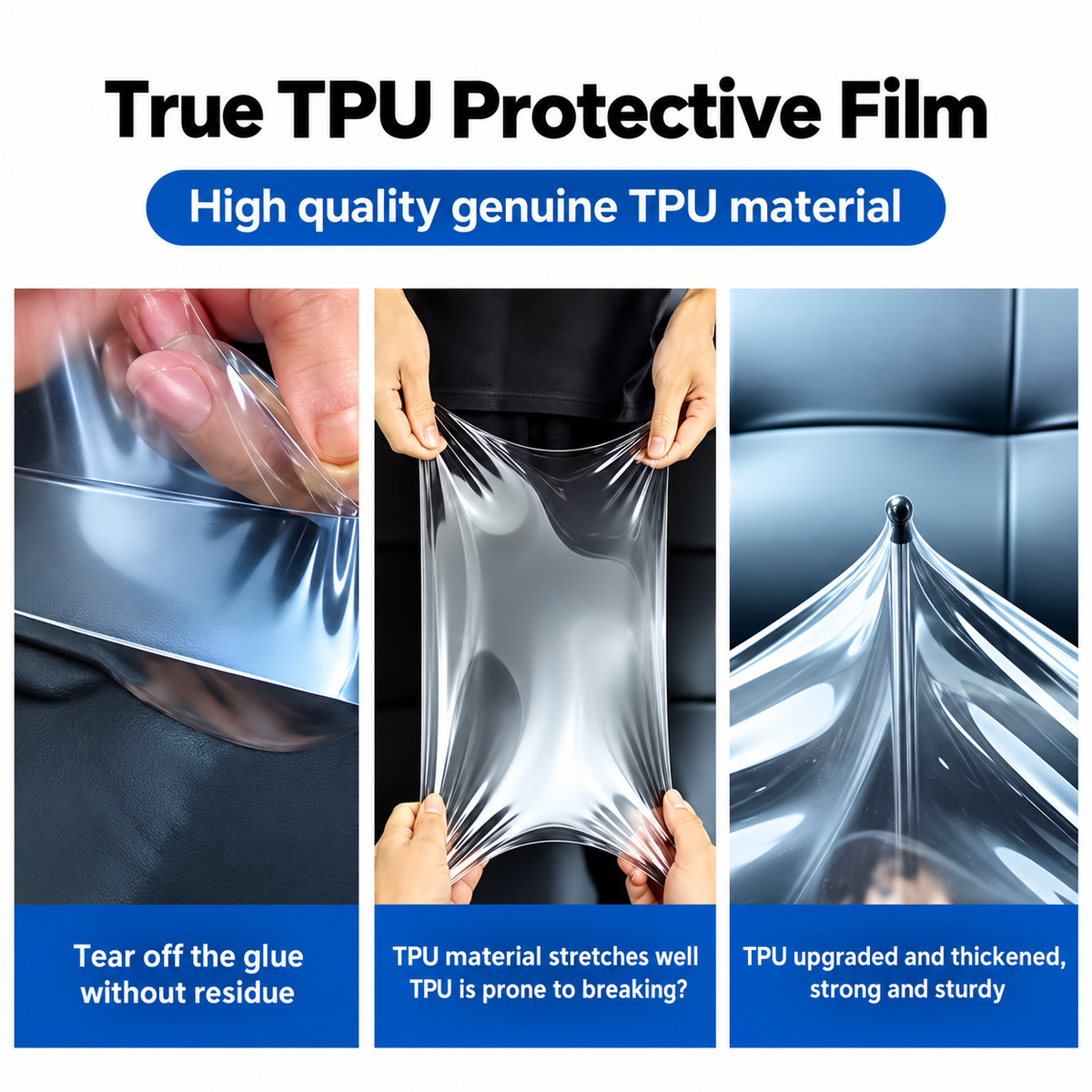 Pre-Cut TPU Clear Paint Protection Film Kit for Tesla Model Y Standard 2025.11+