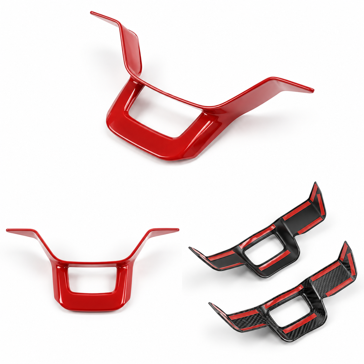 ABS U-Shaped Steering Wheel Lower Trim for Rivian R1T / R1S (2022–2025)