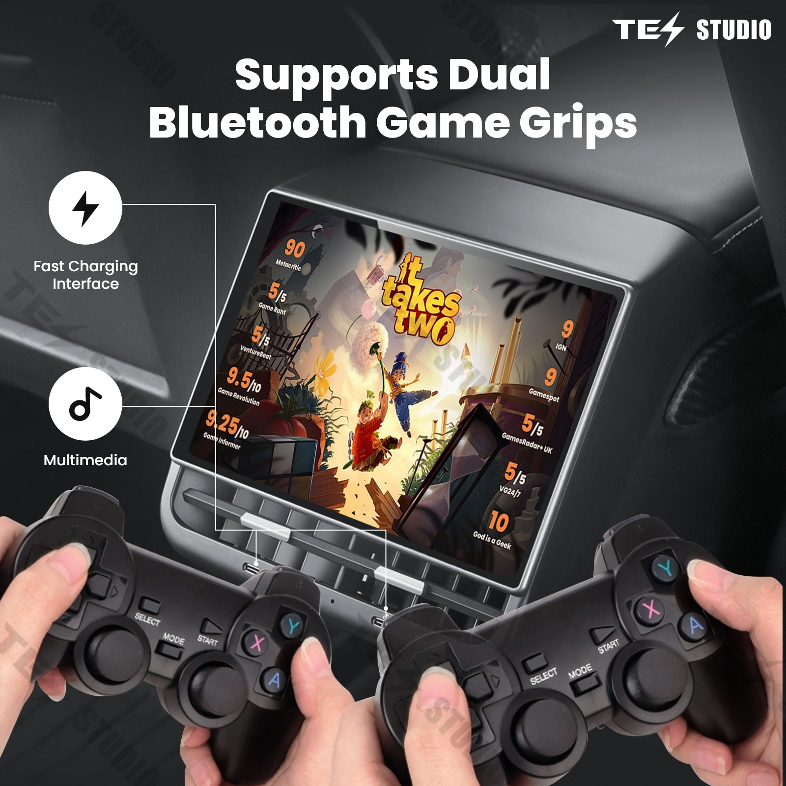 Tesstudio R89 리어 엔터테인먼트 디스플레이 Model 3/Y（2019년 2월 이후 모델）