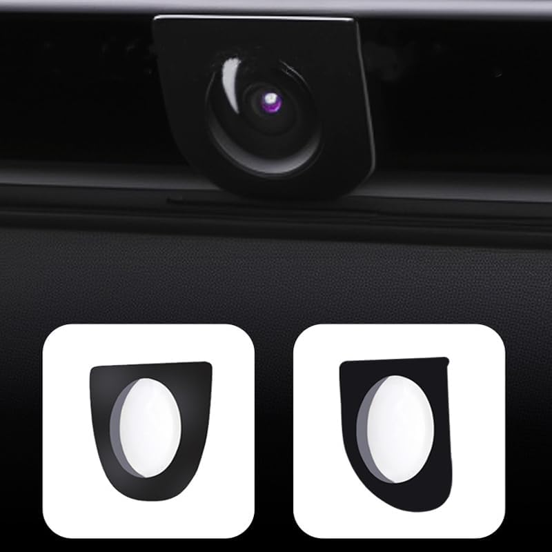 2pcs Front & Rear Camera PC Protective Lens Guard Cover for Tesla Model Y Juniper 2025–2026