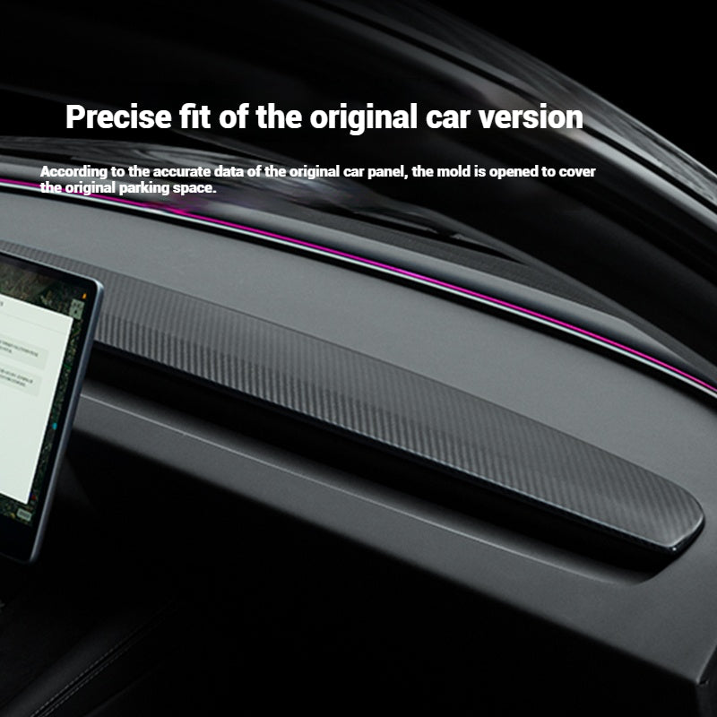 Tesla Model 3 Highland/Model Y Juniper Real Carbon Fiber Dashboard Cover Interior Accessories Tesstudio®
